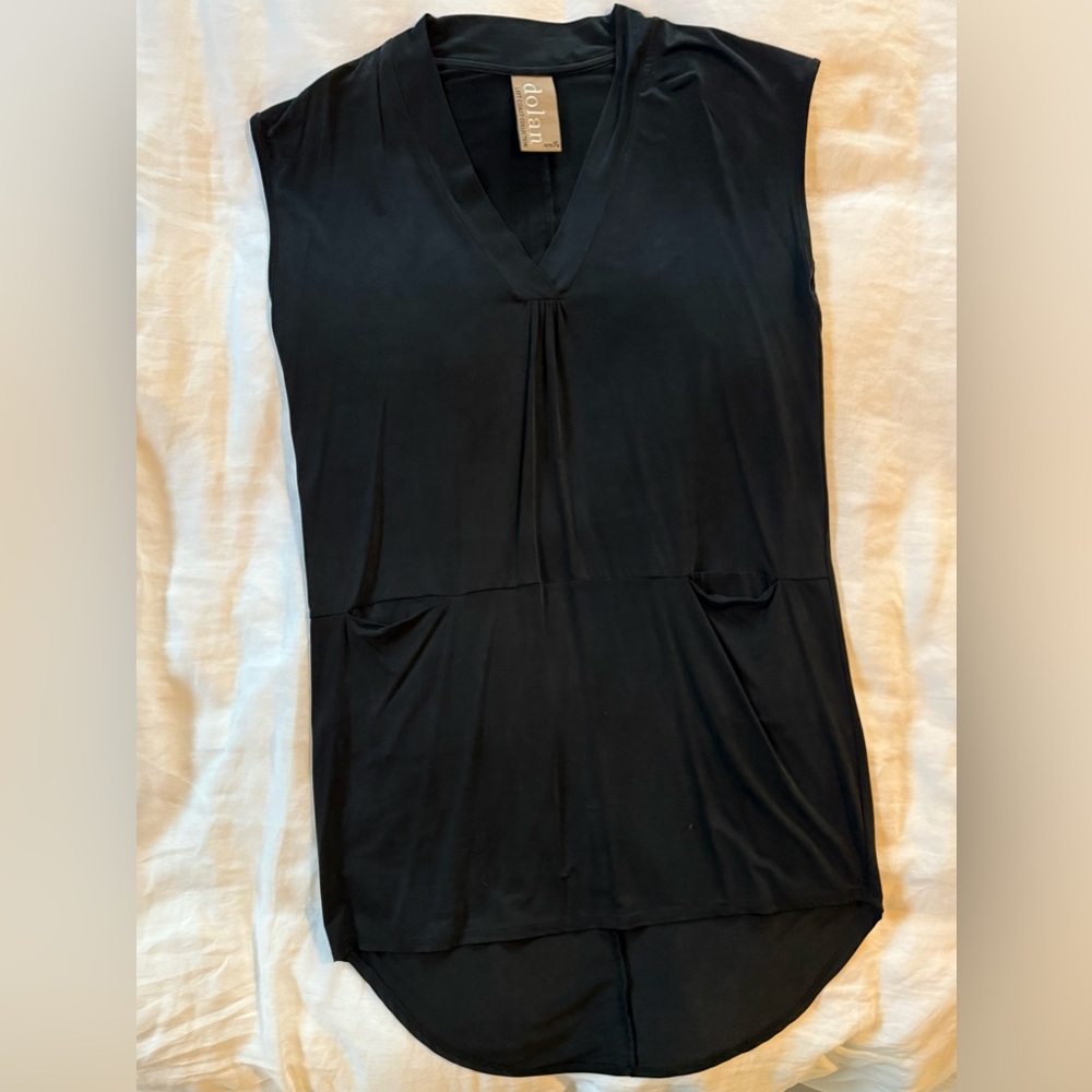Dolan Charcoal V-Neck Top